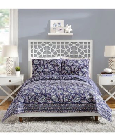 Vera Bradley French Paisley Quilted Bedding Bedding In Purple