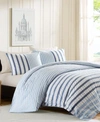 INK+IVY INKIVY SUTTON SUBTLE STRIPE DUVET COVER SETS