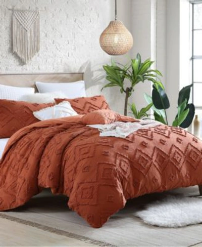 SWIFT HOME ASTONISHING RUKAI CLIP JACQUARD GAUZE 5 PIECE COMFORTER SET