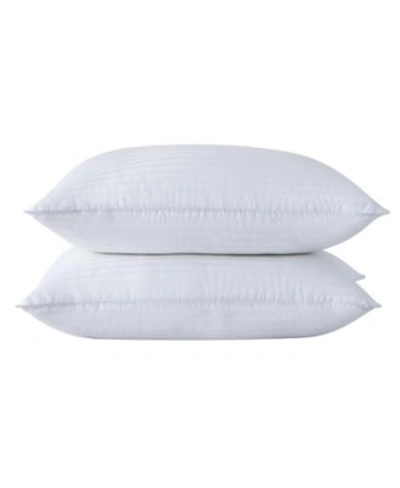 Unikome 2 Pack 100 Polyester Striped Bed Pillows In White
