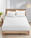 Unikome Quilted Down Alternative Mattress Pad With Cotton Cover White In White