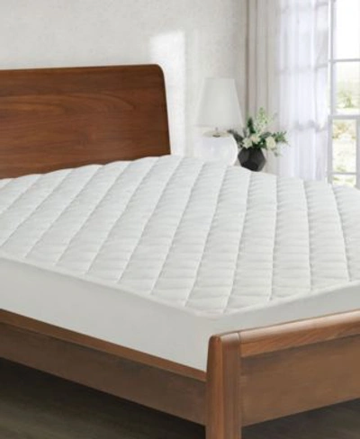 All-in-one All In One Performance Stretch Moisture Wicking Fitted Mattress Pad In White
