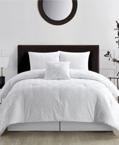 Stratford Park Reese Comforter Sets Bedding In White