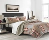 Eddie Bauer Hawthorne Brown Reversible 2-piece Twin Quilt Set Bedding In Pastel Brown