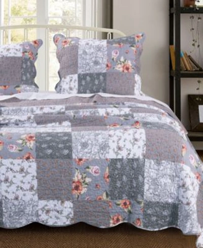 Greenland Home Fashions Giulia Quilt Set 3 Piece In Multi