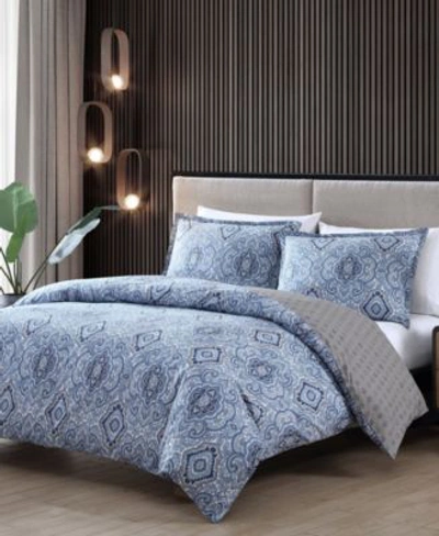 City Scene Milan Comforter Set Bedding In Blue