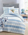 Charter Club Clip Jacquard Comforter Sets Created For Macys Bedding In Blue