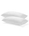 LUCID DREAM COLLECTION BY LUCID 2 PACK CUSTOMIZABLE FIBER SHREDDED FOAM PILLOWS WITH ZIPPERED INNER COVER
