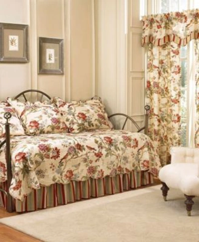 Waverly Closeout  Charleston Chirp Quilt Collection Set Bedding In Papaya