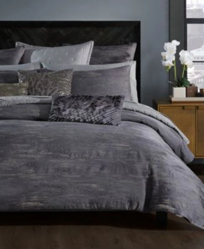 Donna Karan Duvet Cover Set Collection Bedding In Charcoal