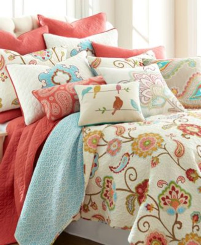 LEVTEX ASHBURY SPRING JACOBEAN FLORALQUILT SETS
