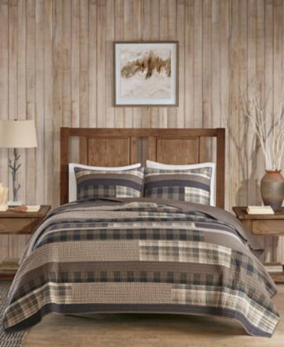 Woolrich Winter Plains Quilt Sets In Taupe