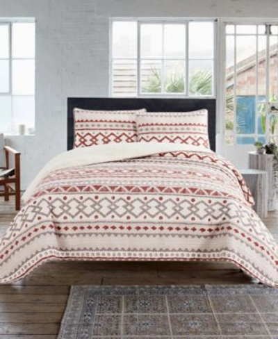 French Connection Adair Quilt Set Collection Bedding In Natural/rust