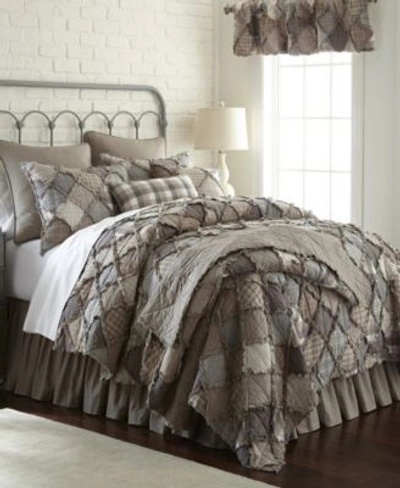 American Heritage Textiles Smoky Mountain Cotton Quilt Collection In Grey