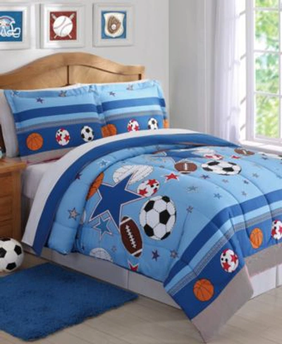 My World Sports Stars 3 Pc. Comforter Sets Bedding In Multi