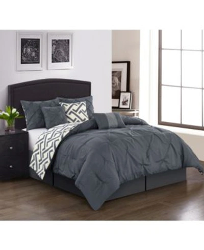 Nanshing Loren 7 Piece Comforter Set Bedding In Beige