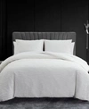 Vera Wang Abstract Crinkle Duvet Cover Set Collection In Off White