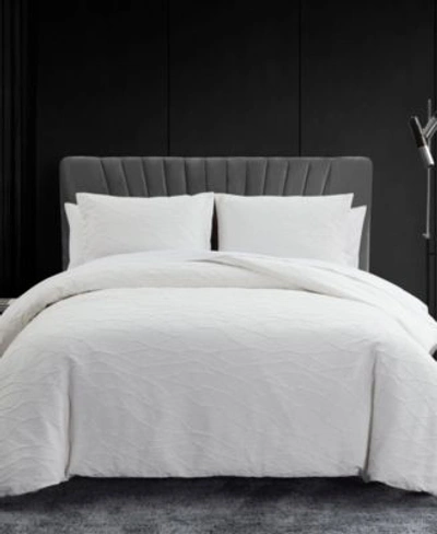 VERA WANG ABSTRACT CRINKLE COMFORTER SET