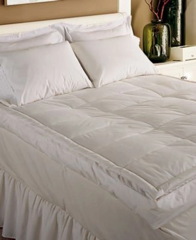 Blue Ridge 233 Thread Count Cotton 5 Inch Gusseted Featherbed Collection In White