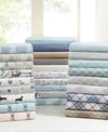 Sleep Philosophy True North Cotton Flannel Sheet Sets Collection Bedding In Grey Geo