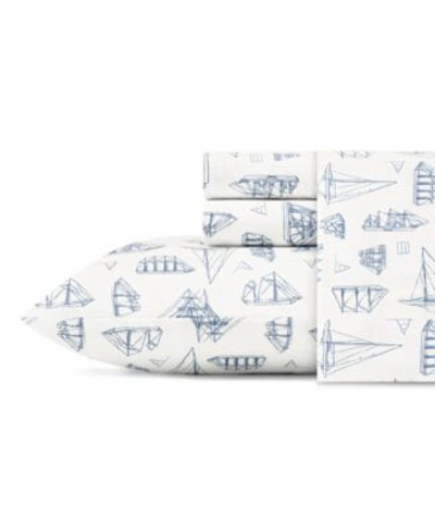 Nautica Whitewood Sail Sheet Sets Bedding In Bright Blue