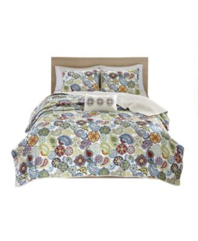 Mi Zone Tamil 4 Pc. Coverlet Set Bedding In Multi