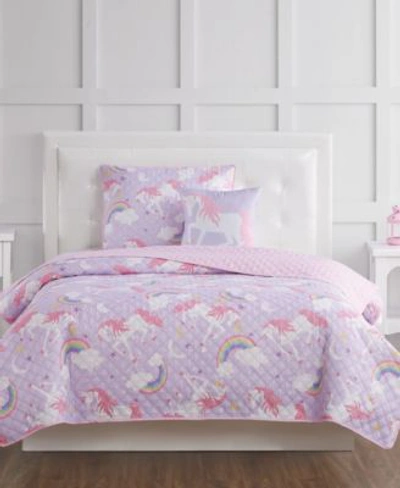 My World Rainbow Unicorn Quilt Set Collection Bedding In Multi