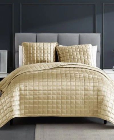Riverbrook Home Lyndon 3 Piece Coverlet Set Bedding In Gold