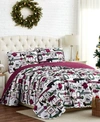 Southshore Fine Linens Merry Town Christmas Oversized Reversible 3-pc. Quilt Set, King Or California King In Multi