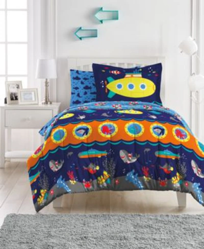 Macy's Dream Factory Submarine Bed In A Bag Bedding In Navy