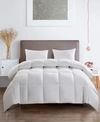 Serta All Season White Goose Feather Down Fiber Comforter In White