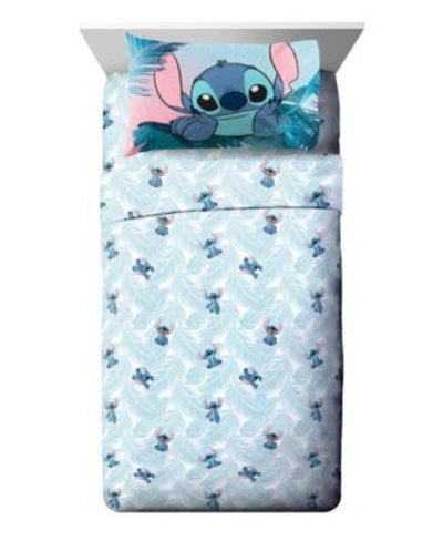 Lilo Stitch Floral Fun Full Sheet Set Collection Bedding In Multi-color