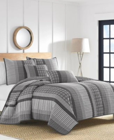 Nautica Gulf Shores Twin Quilt Set Bedding In Charcoal