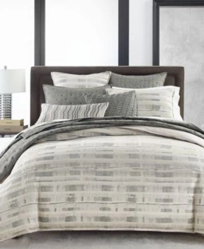 Hotel Collection Broken Stripe Duvet Covers Collection Created For Macys Bedding In Granite
