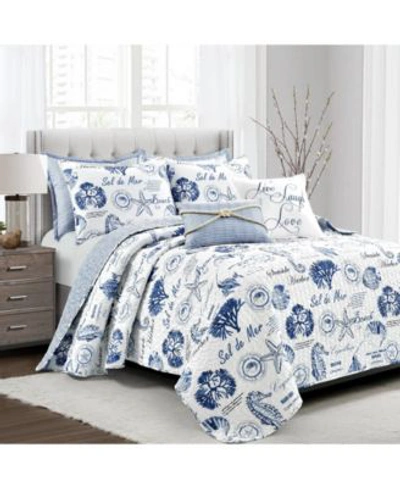 Lush Decor Harbor Life Quilt Set In Indigo