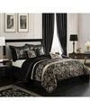 Nanshing Mollybee 7 Piece Comforter Set Bedding In Black