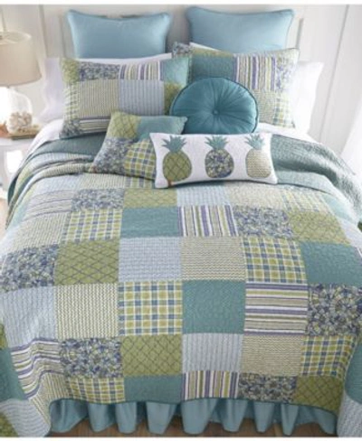 American Heritage Textiles Riptide Patch Cotton Quilt Collection Bedding In Round