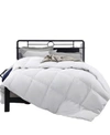 Unikome Heavyweight White Goose Feather Fiber Down Comforters In White