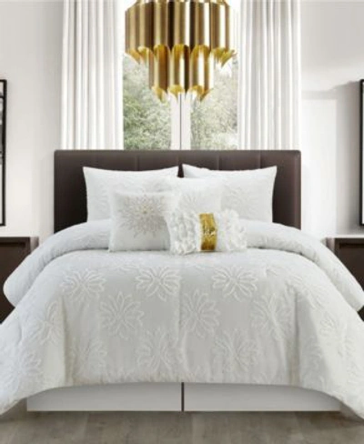Stratford Park Allen Comforter Sets Bedding In White