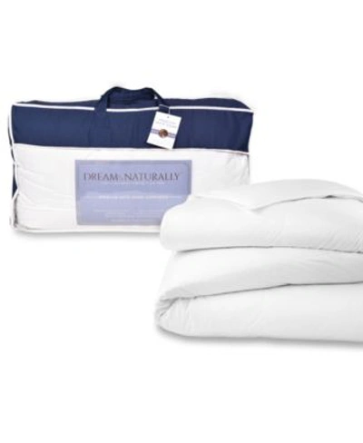 Dream Naturally Usa Origin Down Extra Warmth Sateen Comforter Collection In White