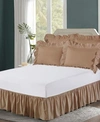 Bed Maker's Bed Makers Magic Skirt Ruffled Bedskirts Bedding In Mocha