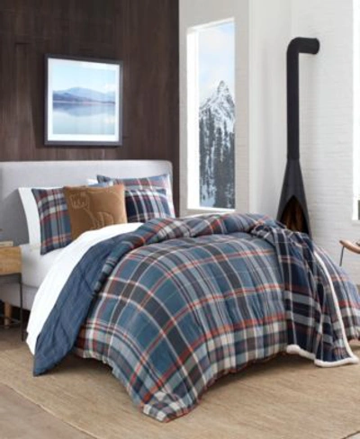 Eddie Bauer Shasta Lake Navy Comforter Set Bedding