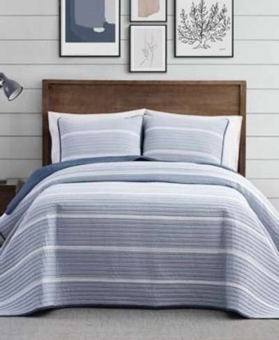 Brooklyn Loom Niari Yarn Dye Stripe Quilt Sets In Gray