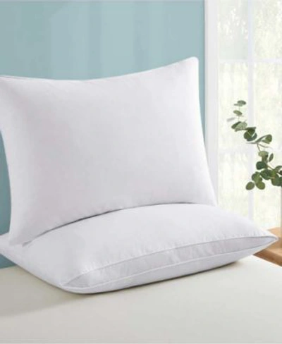 Unikome 2 Pack Goose Down Feather Bed Pillows In White