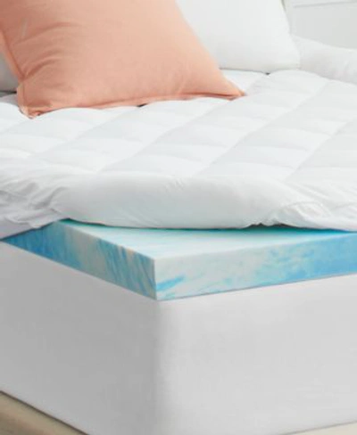 Sealy 4 Chill Gel Comfort Mattress Topper With Pillowtop Cover In Blue