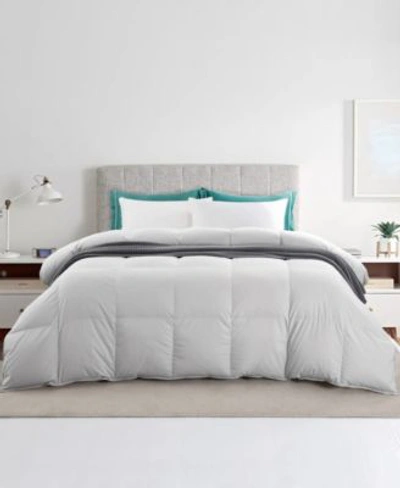 Unikome Ultra Soft Fabric Baffled Box Design 75 Down Comforter In Silver-tone