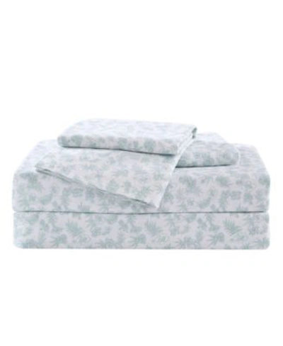 Tommy Bahama Home Tommy Bahama Washed Cotton Sheet Set Collection Bedding In Pastel Green