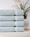 Ozan Premium Home Maui 4-pc. Bath Towel Set Bedding In Light Aqua