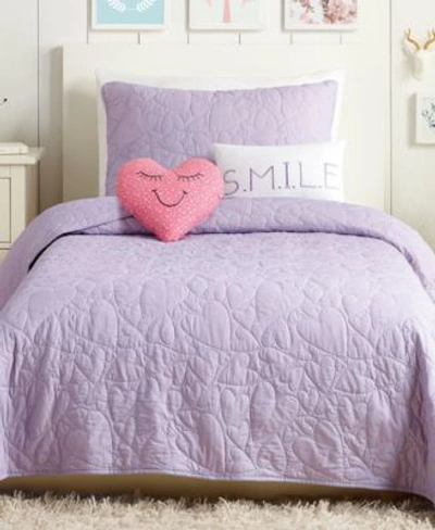 Urban Playground Heart Quilt Sets Bedding In Lavender