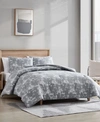 KENNETH COLE NEW YORK CLOSEOUT KENNETH COLE NEW YORK SHADOW FLORAL DUVET COVER SET COLLECTION